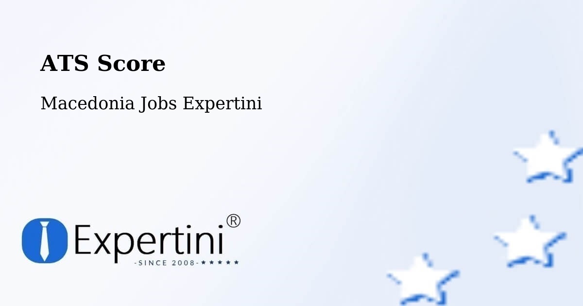 Resume ATS Score & Job Description Match Tool – Usje - Macedonia Jobs Expertini