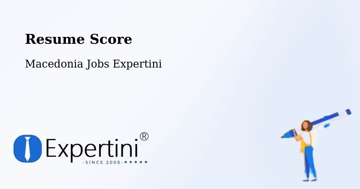 Resume Score & Job Description Match Tool – Usje - Macedonia Jobs Expertini